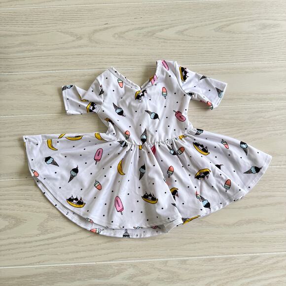 Dot Dot Smile 6-12M Ice Cream Popsicle Banana Split Ballerina Dress - Picture 8 of 8
